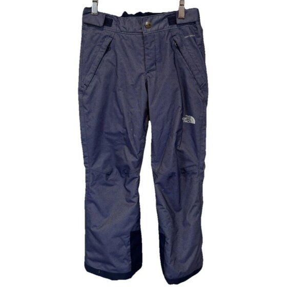 The North Face Girls Size Small 7 8 Snow Pants Ski Snowboard Blue Insulated - Picture 1 of 9